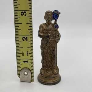 Antique Heavy Metal PEWTER VIKINGS vs. ROMANS Chess Piece **LOOSE* VIKING BISHOP